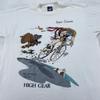 Vintage Jasper Canada High Gear T-shirt Heren L/XL Gary Patterson Wielrennen Jaren '90 Tee