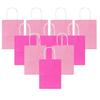Colorful Paper Bag with Handle Pink Rosered Available Gift Packaging for Birthday Wedding Festival Party Storage Goodie Bags ZYF