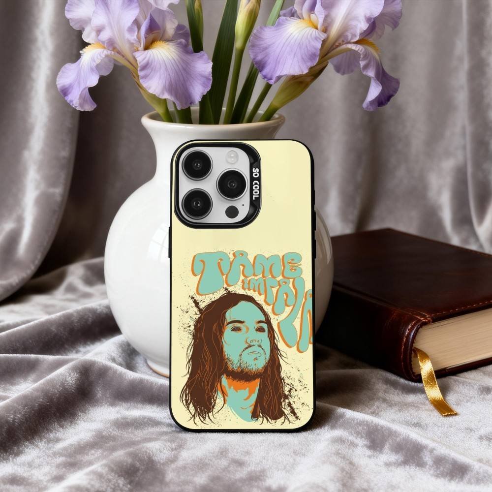 

Чехол для телефона Epiphany Pop T-Tame I-Impala Band для iPhone17,16,15,14,13,12,11 Plus,Pro Max Черный Покрытие Серебряный Конфетный iPhone16e