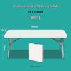 Portable Outdoor Folding Table & Chair Set with Backrest - Multi-functional for Camping & Dorm Use