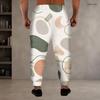 Men S Plus Size Geometric Printed Drawstring Waist Side Pockets Cuffed Ankle Jogger Pants
