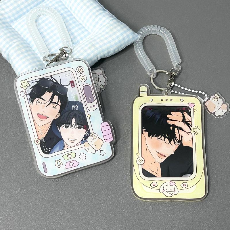 Cartoon Graffiti Digital Acrylic Photo Frame Cute Animal Photocard Holder 3 Inch Kpop Idol Anime Card Sleeves Original Design