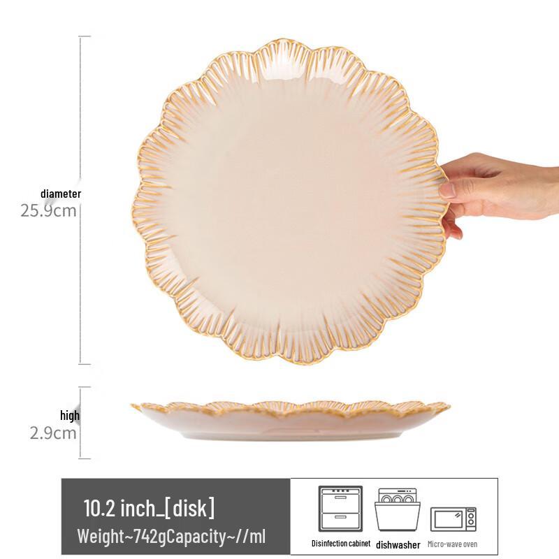 

Nordic Ceramic Dinner Plate