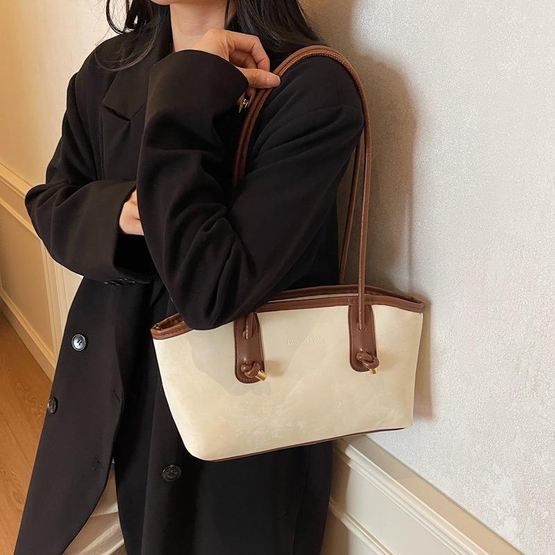 Premium Texture Retro Large-capacity Bag Women's New Autumn and Winter Commuter Shoulder Bag Portable Tote Bag