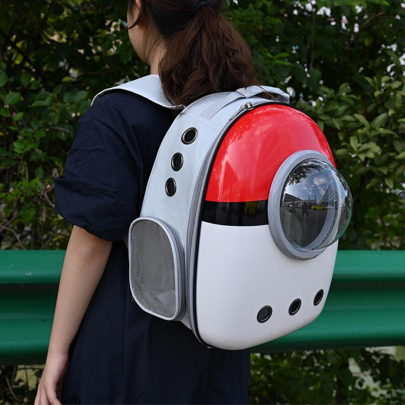 Cat Bag Out Portable Space Capsule Breathable Cat Backpack Pet Double Shoulder Large Capacity Cage Dog Cat Supplies
