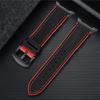 Premium Gummi-Nylon Hybrid-Uhrenarmband für Samsung Galaxy Watch 8 Classic 46mm 44mm 40mm Armband Wasserdichtes Sport-Armband