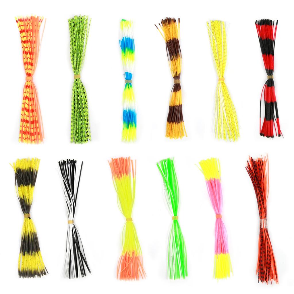 600 Stränge Weiches Silikon-Köder-Garn Zubehör für DIY Spinnerbaits Jig-Köder