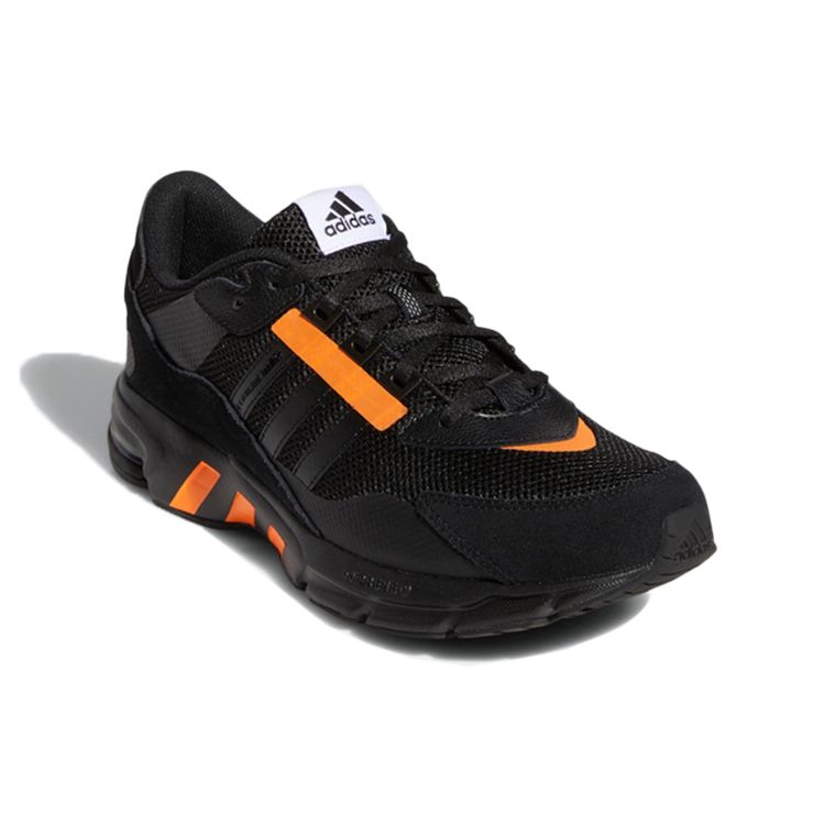 Adidas EQT Sn Sportovní síťovina Protiskluzové Odolné Nízké Maratonové Běžecké Boty Unisex Tenisky Černá Oranžová FW9985
