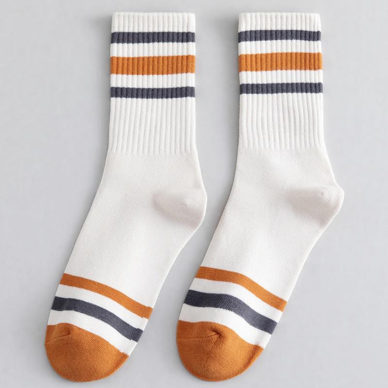 Men's Trendy Mid-Calf Socks: Sweat-Absorbent, Odor-Resistant Over-the-Knee Football Socks