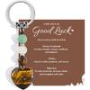 Natural Healing Crystal Heart Keychain Inspirational Gifts for Women Her