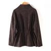 Womens 2026 Faux Lamb Leather Trench Coat With Lapel Collar Waist Belt Plus Size Elegant Outerwear