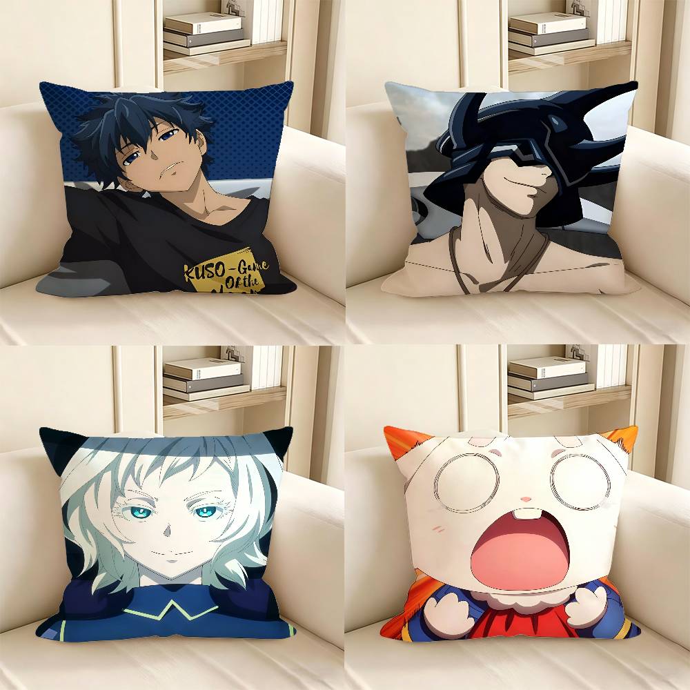 1pc Anime Shangri-La Saiga-0 Emel Pillow Case Fashion Square Pillowcase Bedroom Sofa Room Ins Decoration Leisure