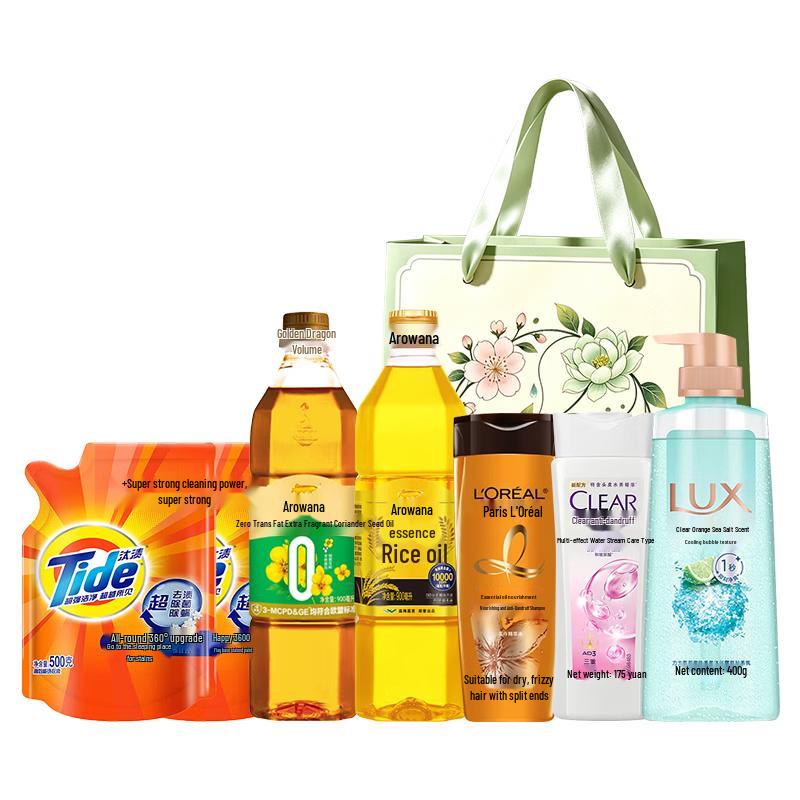 Lux Holiday Personal Care and Cooking Oil Gift Set