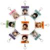 Anime Demon Slayer Keychain Acrylic Charm Tanjiro Kamado Nezuko Zenitsu Agatsuma Creative Pendant Accessory Gift Fans for Carry Mini Lightweight 2