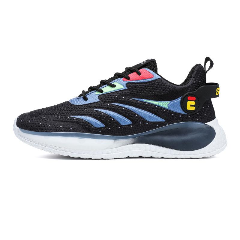 

2025 новый стиль мужские летние черные студенческие старые туфли мужские кроссовки для бега из сетки повседневные мужские модные туфли 39