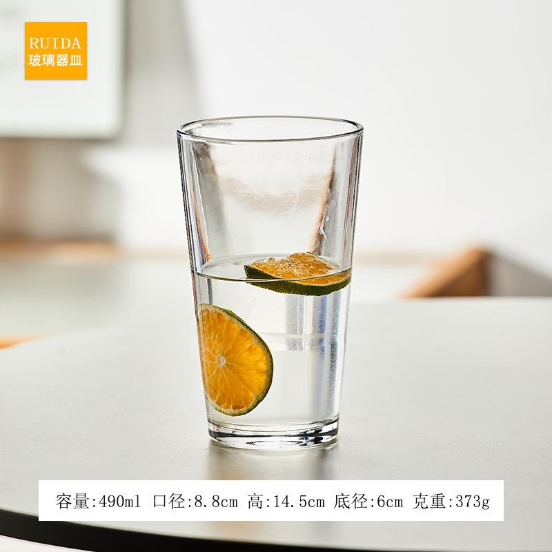 Simple Thickened Straight Glass Cup, Hammer Patterned Juice Beverage Beer Glass, High Aesthetic Water Cup, Party Wine Glasses