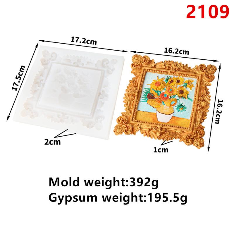 

Фоторамка Цветок Подсолнух Капля Клей Гипс Силиконовая форма Сделай сам Иисус Тайная вечеря семьи Смола Цемент Бетонная форма