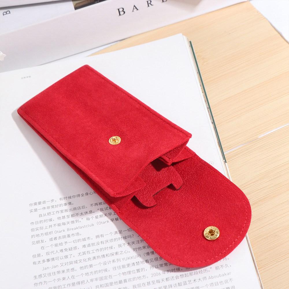 Button For Watch Storage Flannelette Pouch Watches Pockets Packaging Snap Bags Watch Storage Bag