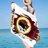 Redskins Football Club Design Microfiber Beach Towel, Lightweight And Quick-Dry, for Summer Travel, Beach Essential, Swimming Pool