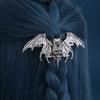 Viking Retro Gothic Bat Skull Hair Clip - Norwegian Style Party Accessory