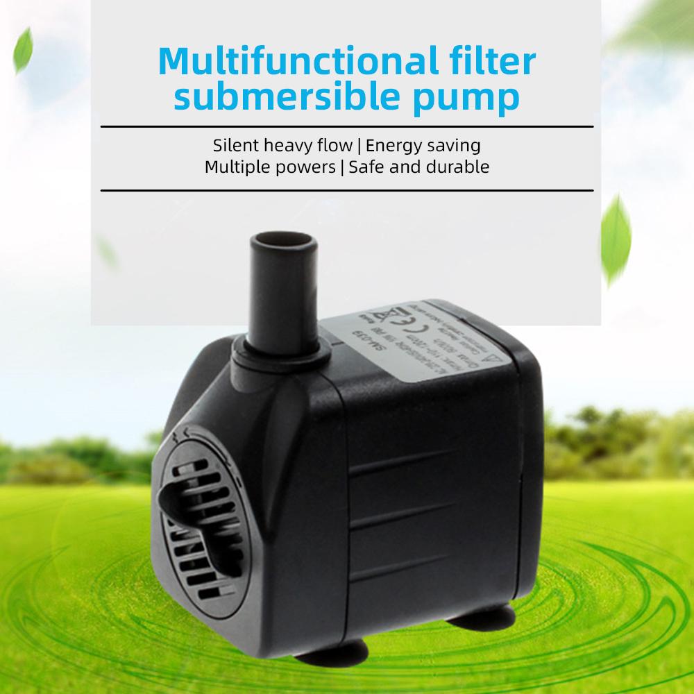 Mini Submersible Water Pump Flow Adjustable Electric Max 600L/H Flow 3.9ft Lift Portable Mini Pump