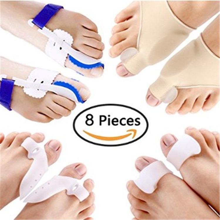 8-Piece Hallux Valgus Corrector & Toe Separator Set