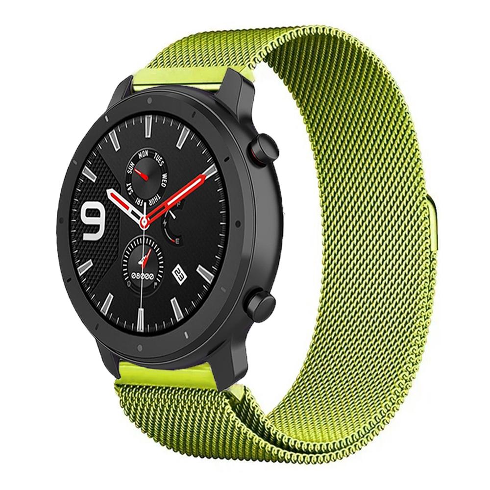 20mm 22mm Magnetic Milanese Strap for Amazfit Active 2/GTS 4 3 mini/GTR 47mm Metal Wristband for Amazfit Balance 2 1/Bip 6 Belt