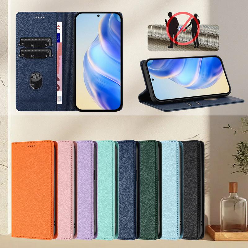 Flip Case For Xiaomi Poco F7 5G RFID Leather Wallet Funda For Poco F7 Ultra X7 M7 X6 F6 M6 Pro Case M7 Plus X7 X6 Magnetic Cover