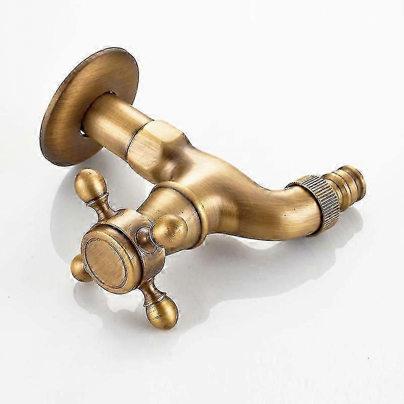 Vintage Single Handle Cold Water Faucet G1 / 2 - Wall Mounted Bathroom Sink Mop Faucet (bronze)