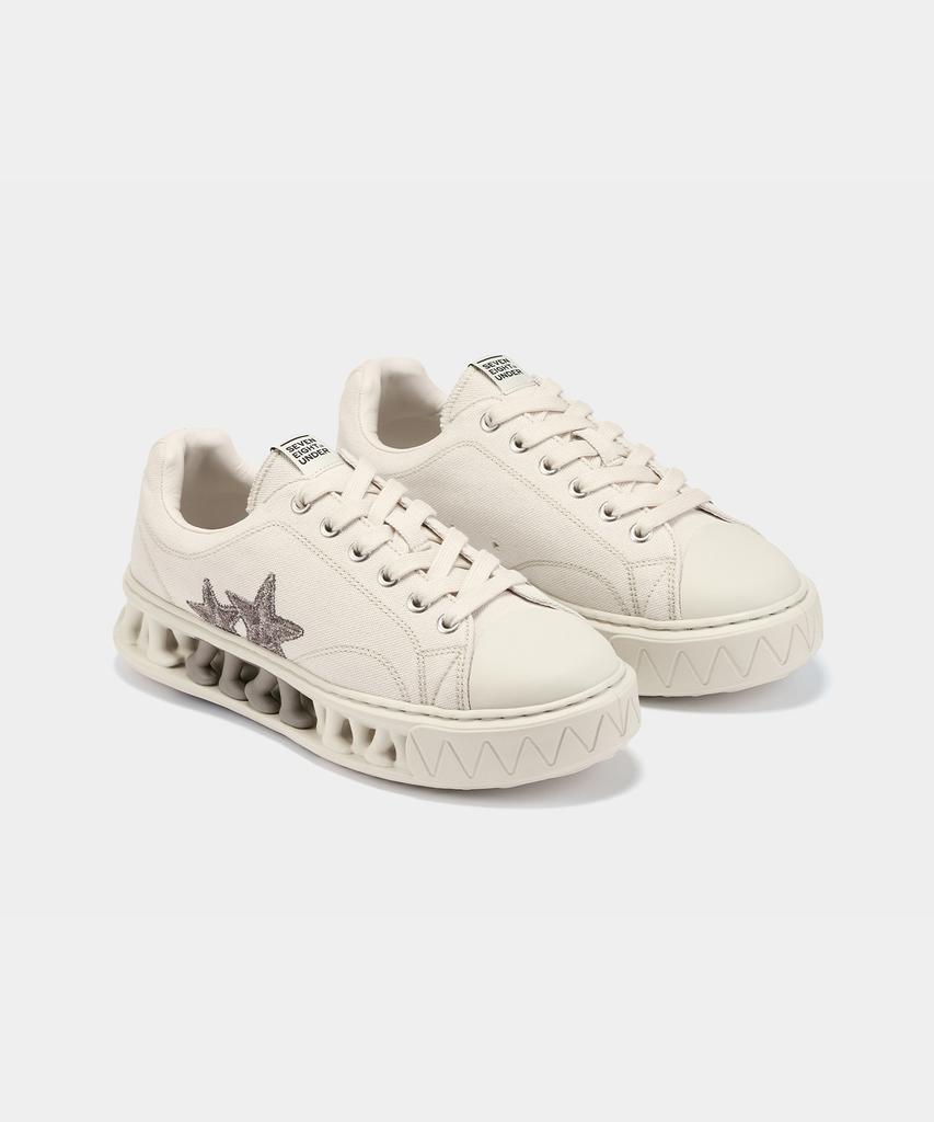 78Under M-6 Graphic Low TopOff White