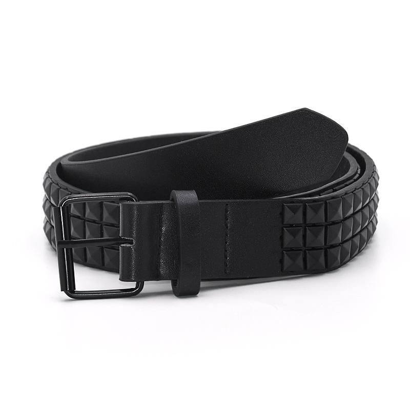 Fashion Rhinestone Rivet Belt Men&Women's Studded Belt Punk with Pin Buckle