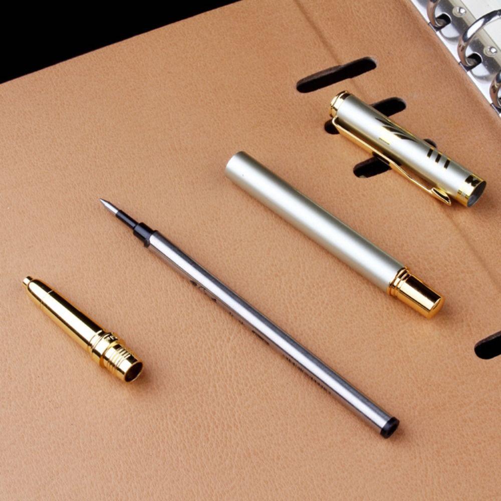 Metal Golden Rollerball Ballpoint Pen Stationery Ballpoint Pen Metal Business Signing Pen  Students