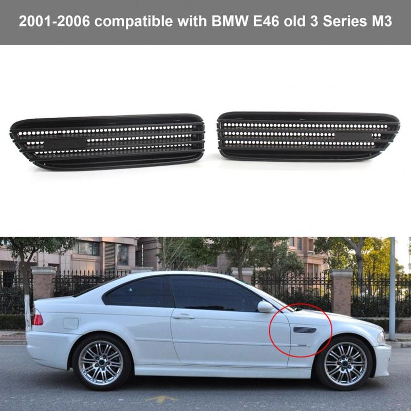 Perfect Match Compact Perfect Match Side Fender Vent Grille for BMW 3 Series M3 E46 2001-2006