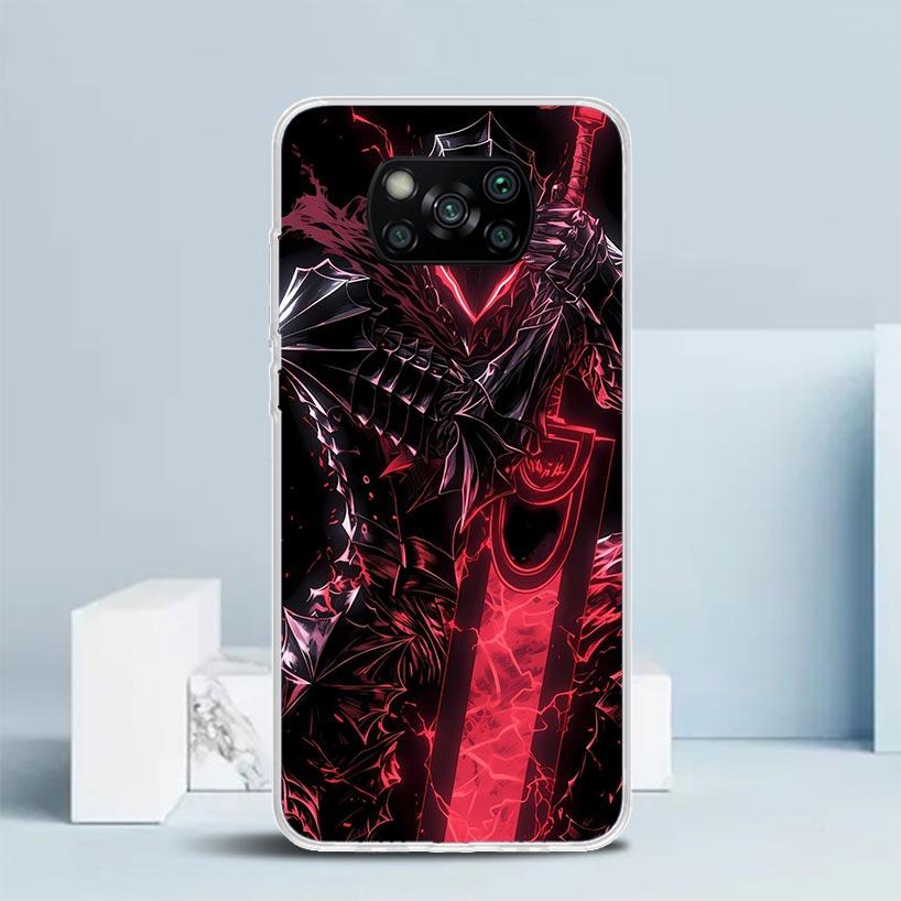 G-Guts B-Berserks Anime Soft Cover for Xiaomi Poco F7 Ultra X7 X6 X5 Pro M7 Phone Case Redmi 15 15C 13 13C 12 12C 10 10C Print S