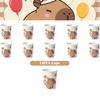 Capybara Decoration Birthday Party Favors Tableware Set Cup Plate Balloons Gift Bags Happy Banner Cake Topper Supplies for Girls