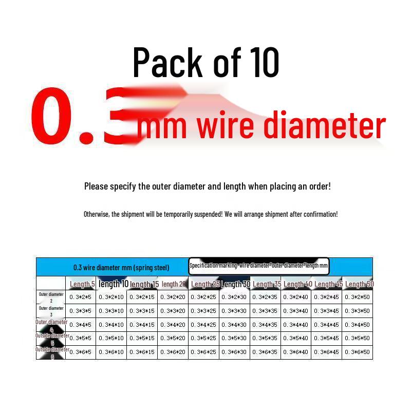 Sprężyna ściskana ze stali nierdzewnej 304 o wysokiej sprężystości
