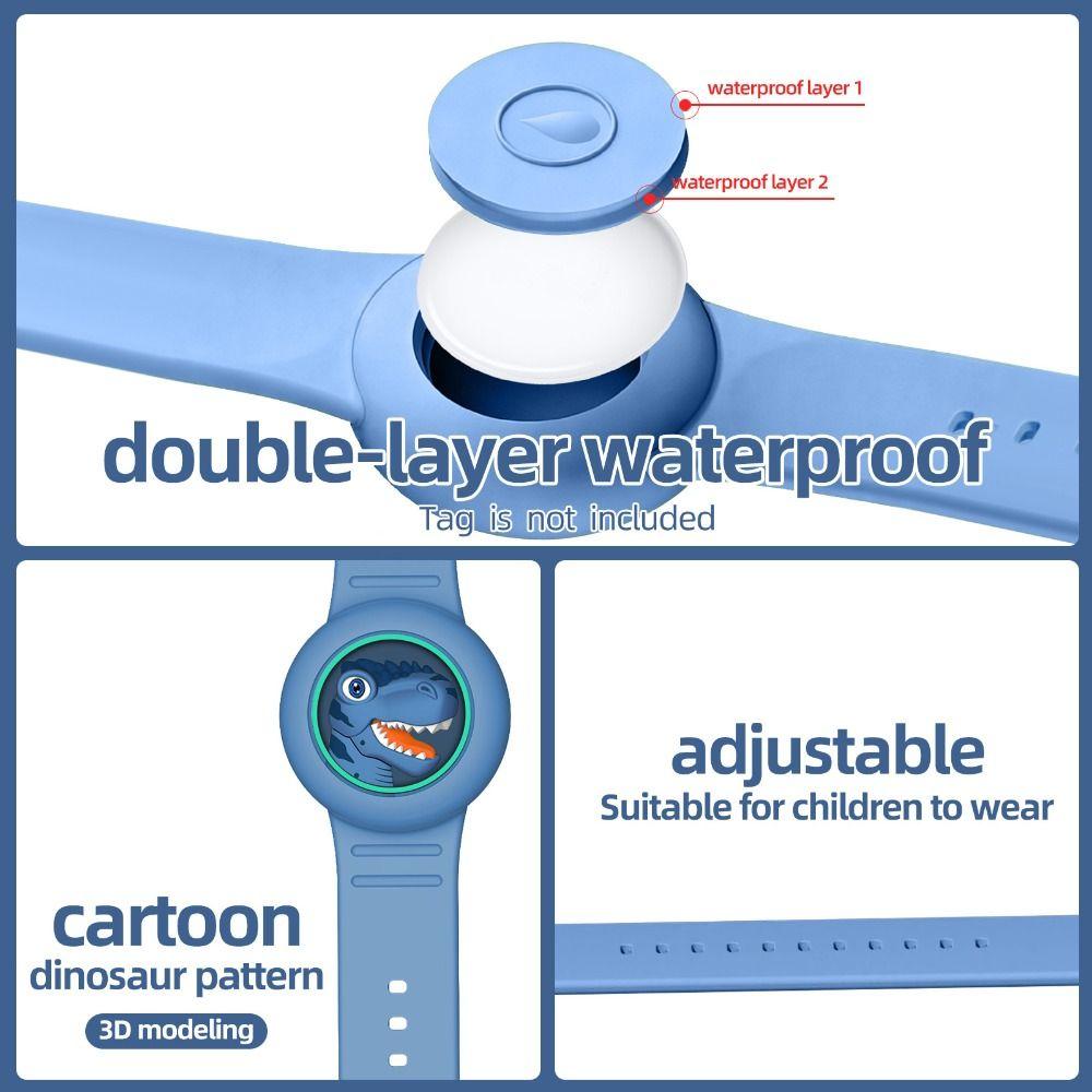 Waterproof Kids Bracelet Cartoon Tracker Holder Strap Case Bracelet for AirTag Tracker Accessories