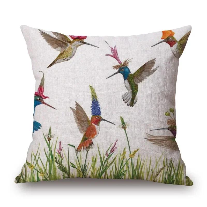 Squirrel Bird Owl Bear Fox Deer Animal Decorative Cushion Cover Sofa Throw Pillow Case