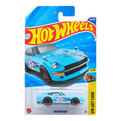 Hot Wheels Basic Car Datsun 240Z Vehicle Toy Miniature Car for Ages 3 and Up, Blue, JKJ81