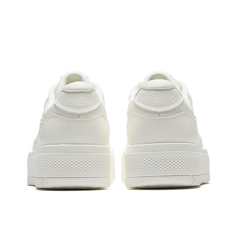 Anta Lightweight Simple Versatile Non-Slip Durable Low-Top Skate Shoes Women Sneaker White 922538065-1
