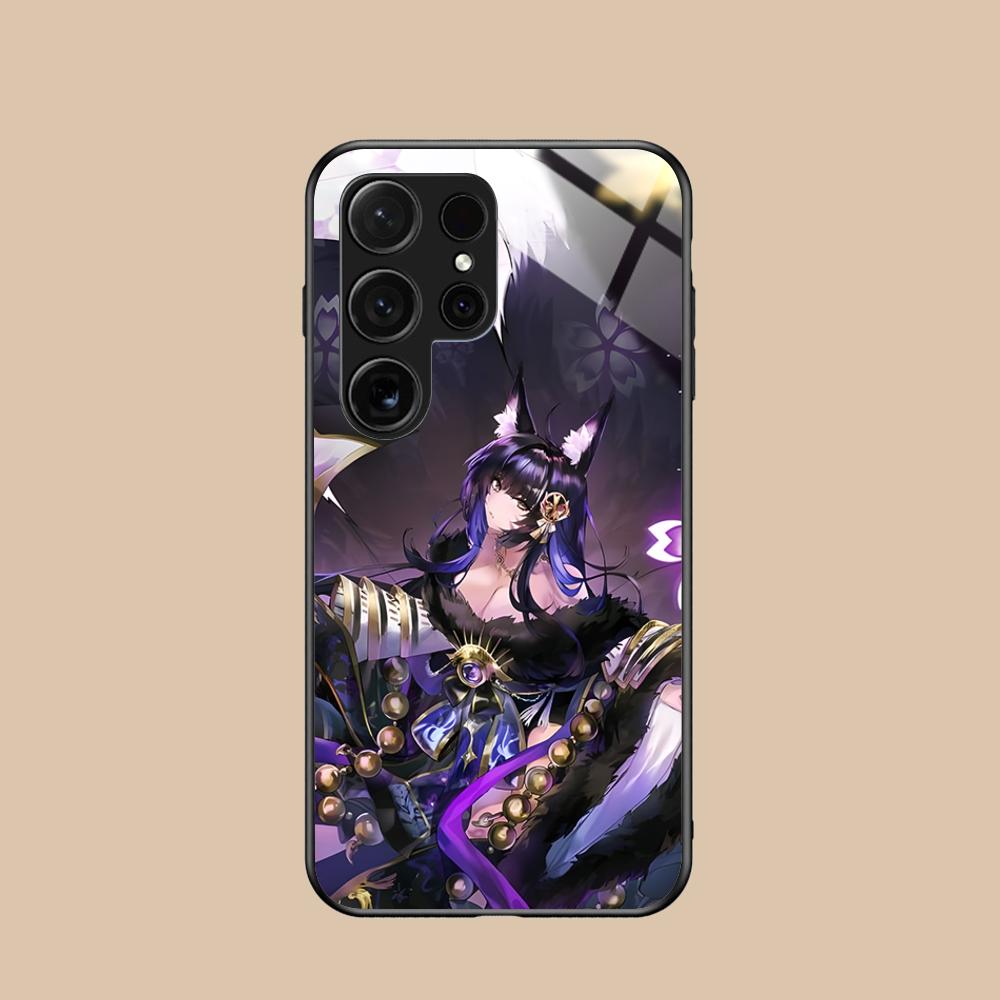 Azur Lane Musashi Glass Mobile Phone Case for Samsung Galaxy S26 S25 S24 S23 S22 S21 S20 Note20 Plus FE Ultra Colorful Cover Galaxy S23