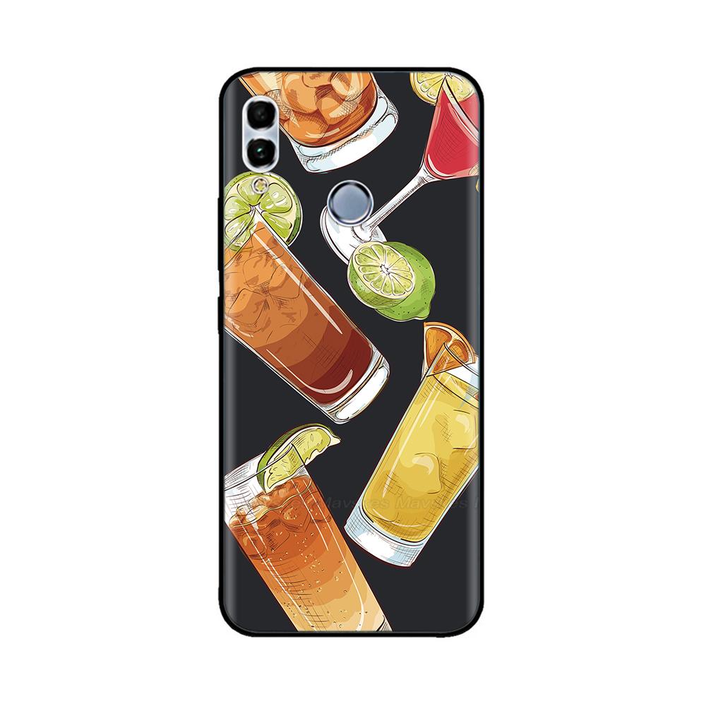 For Huawei P Smart 2019 6.21" Soft Black Silicone Phone Back Cover Case For Huawei P Smart 2019 POT-LX1 POT-LX3 POT LX1 Case Bag