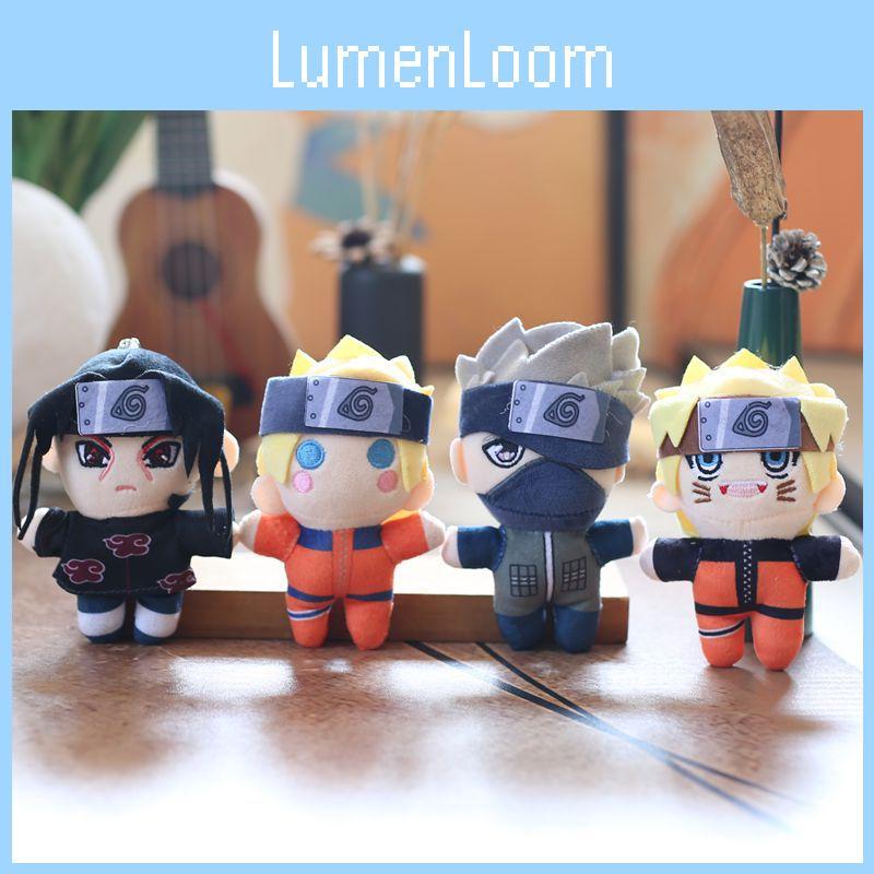 Naruto Short Plush Doll Keychain Collectible Sasuke Kakashi Character For Fans Decor