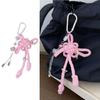 Festive Cultural Keychain Ornament Handcrafted Chinese Knot Design Rustproof Alloy Carabiner Practical Everyday Carry