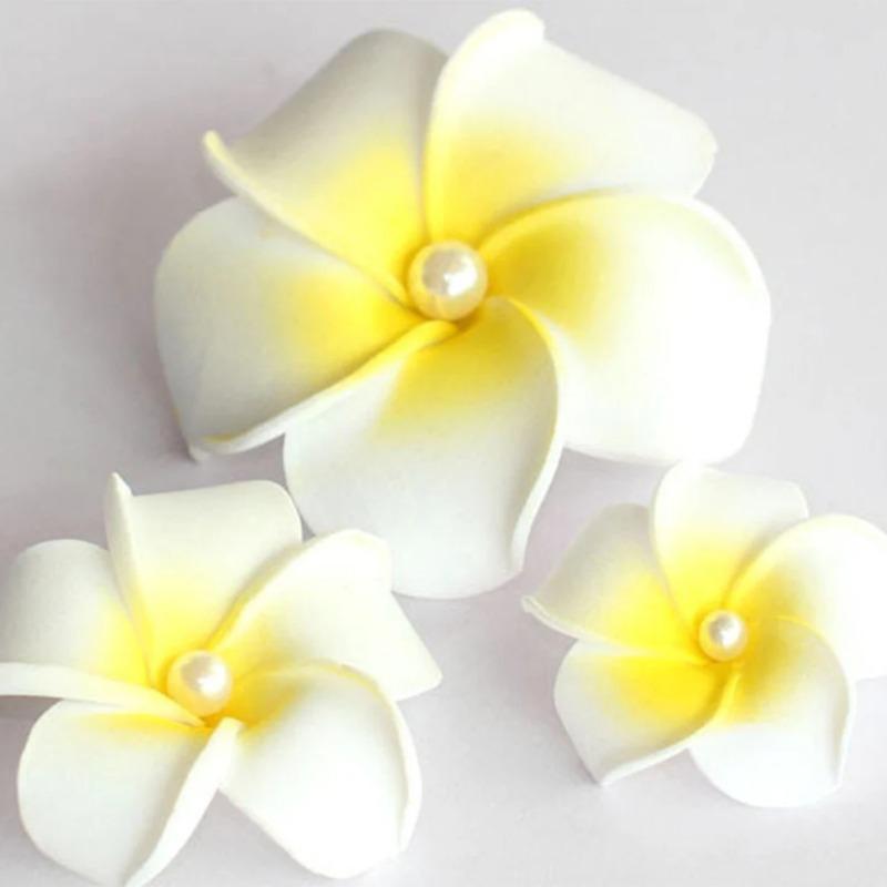 5Pcs Plumeria Flower Hair Clips for Women Girls Hairpins Egg Flower Barrette Hawaiian Wedding Party Bag Hat Accessories DropShip