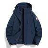Men Women 3-in-1 Outdoor Waterproof Windproof Jacket With Detachable Down Inner Layer Hiking Camping Winter