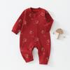 Baby Boy Girl Cotton Allseason Romper With Safe Nobone Design For Newborns