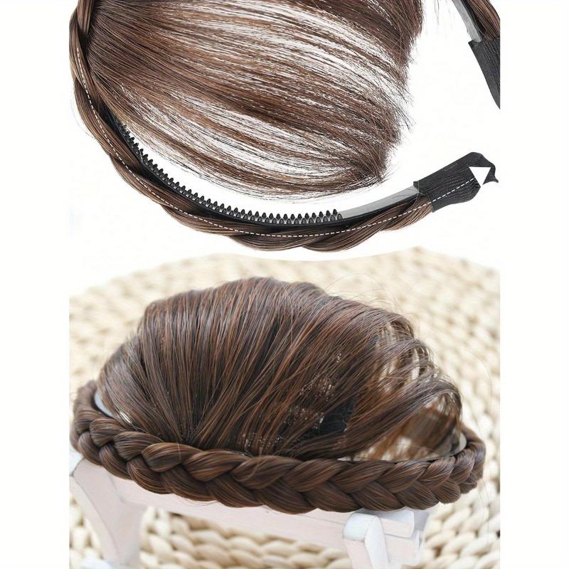 Synthetic Bangs Headband 1Piece Front Hair Bangs Fringe Hair Extensions Synthetic Hair Headband For Women KTB