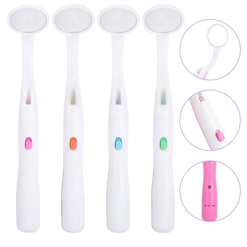 Professional Dentist Teeth Inspection Oral Mirror Dental Care Tool With LED Light