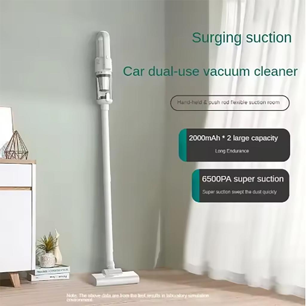 Multifunction Home-appliance 6500Pa Cleaning Machine Powerful Wireless Car Vacuum Cleaner Metal Strainer Portable Handheld